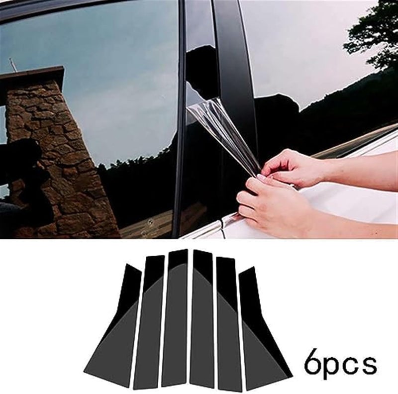 Wivplex Black Car Window Trim Cover for Chevrolet Impala - Image 2