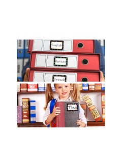 Generic Name Tag Name Labels Dotted Design on Black, 48 Self Adhesive Name Tag for School Discs, Bulletin Boards, Scrapbooks and Gift Sticker Supplies Print Up to Date Egypt 01222143812  - Image 3