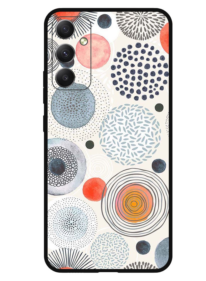 Theodor Protective Case Anti Scratch Shock Proof Bumper Cover For Samsung Galaxy A24 4G Circle Patterns Colourful - Image 1