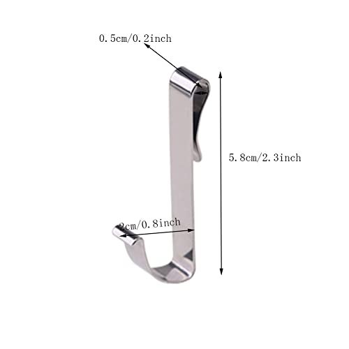 Svaitend 20 Pack J Shaped Hook Stainless Steel Hanger Clip-on Hook,Hanging Sink Grid Hook, Wire Rack Hook,Used for Kitchen,Bedroom,Office,Wire Shelf - Image 2