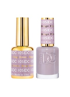 DAISY DND Dnd Gel Polish Set 1 Each Of Beige Nude Gel Polish And Beige Nude Nail Polish 105 Beige Brown 0.5 Fl Oz  - Image 1