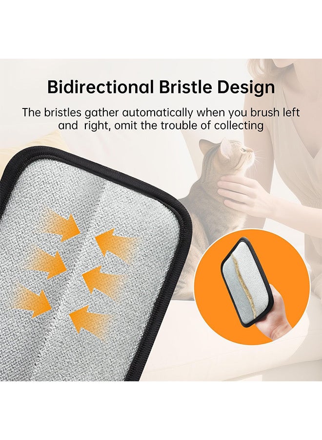 قفازات إزالة شعر الحيوانات الأليفة الساكنة، قفازات قابلة لإعادة الاستخدام لإزالة شعر الحيوانات الأليفة والقطط والكلاب، أداة تنظيف للأريكة والأثاث والسجاد ومقعد السيارة - Image 3