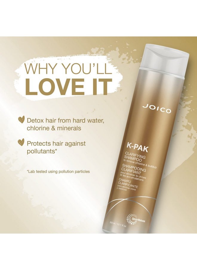 JOICO Oico Kpak Daily Clarifying Shampoo To Remove Chlorine & Buildup ; For Damaged Hair ; Repair & Prevent Breakage ; Boost Shine ; With Keratin & Guajava Fruit Extract ; 10.1 Fl Oz  - Image 3