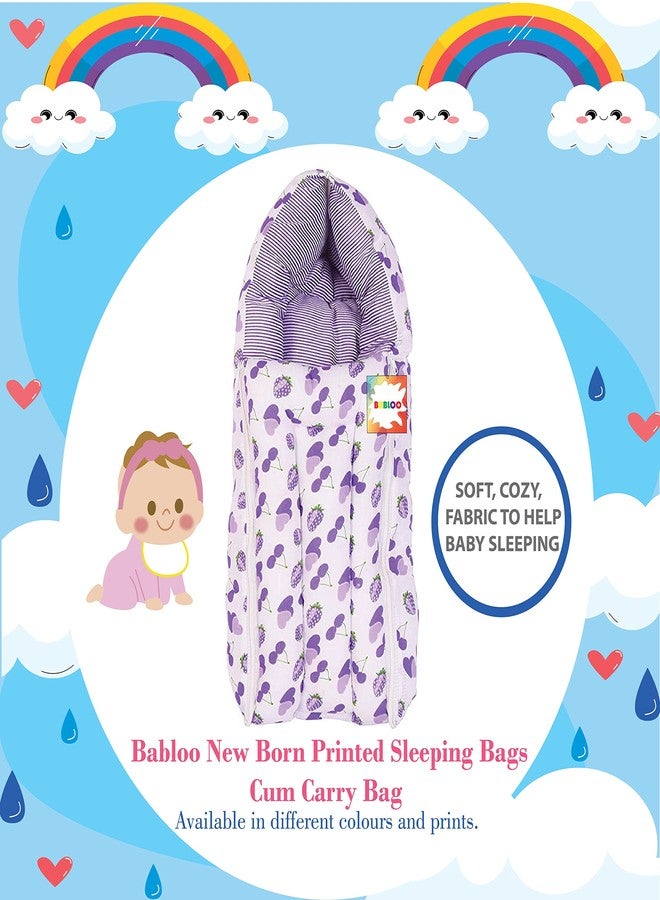 Babloo New Born Carry Bag Cum Baby Carry Bed (0-6 Months) Purple - Image 2