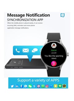 DMG TECH Smart Watches for Women Men (Answer/Make Calls),1.43" Round Fitness Tracker, Smartwatch with Heart Rate Monitor Sleep, IP68 Waterproof,Blood Oxygen/Glucose/Blood Pressure  - Image 5
