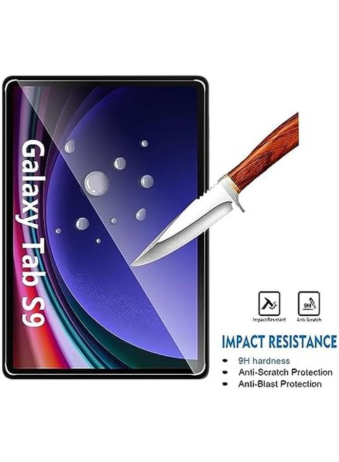 2 Pack Tempered Glass For Samsung Galaxy Tab S9 Screen Protector 9H Hardness Ultra Resistant Anti Fingerprints No Bubbles Hd Clear Full Coverage Samsung Tab S9 Tablet Film - Image 2