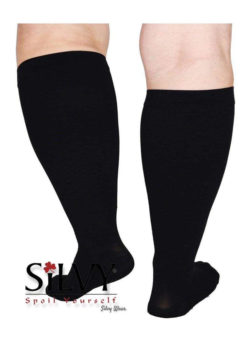 Silvy Sandy Veiled Pack Of 1 Socks Short, Black - Image 3
