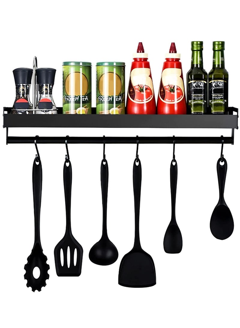 DubaiGallery Kitchen Organizer 3 Tier Spice Holder Spice Rack 3 Tier Spice Rack easoning Rack Kitchen Shelf Kitchen Utensils For Restruant(Kitchen shelf with pole) - Image 1