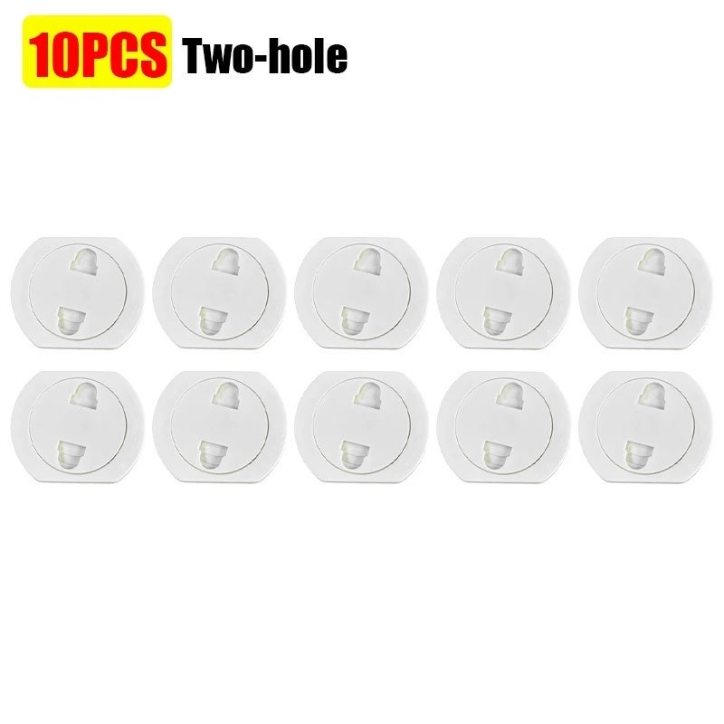 1/30pcs Baby Safety Socket Covers Two-hole/Three-hole Childproof Anti-Electric Shock Socket Covers Kids Sockets Cover Plugs - Image 2