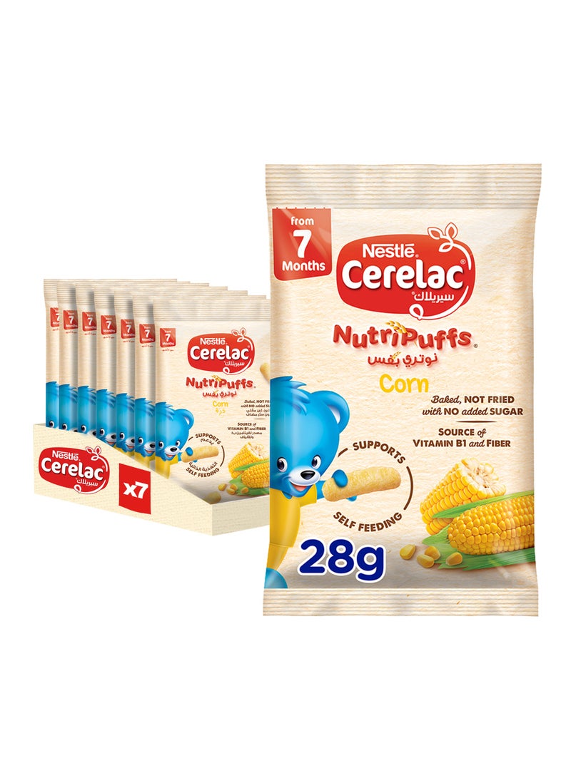 Cerelac Nutripuffs Corn 7 x 28g - Image 1