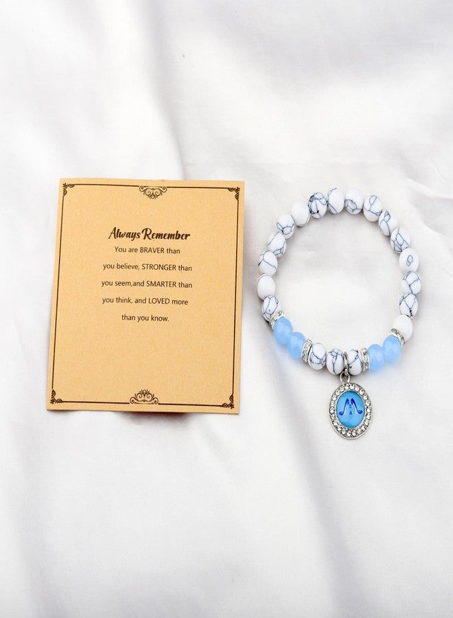 ميوسبارك سوار خرز مستوحى من أخوية MYOSPARK، هدية من مجوهرات الأخوية اليونانية، هدية من مستلزمات الأخوية اليونانية (48 خرزة) - Image 2