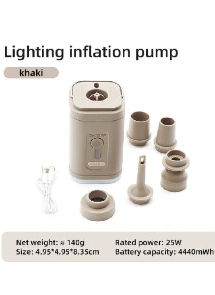 AROAQ Electric Air Pump Portable Wireless Air Compressor Inflator/Deflator Pumps for Inflatable Cushions Air Beds Boat Swimming Ring  - Image 1