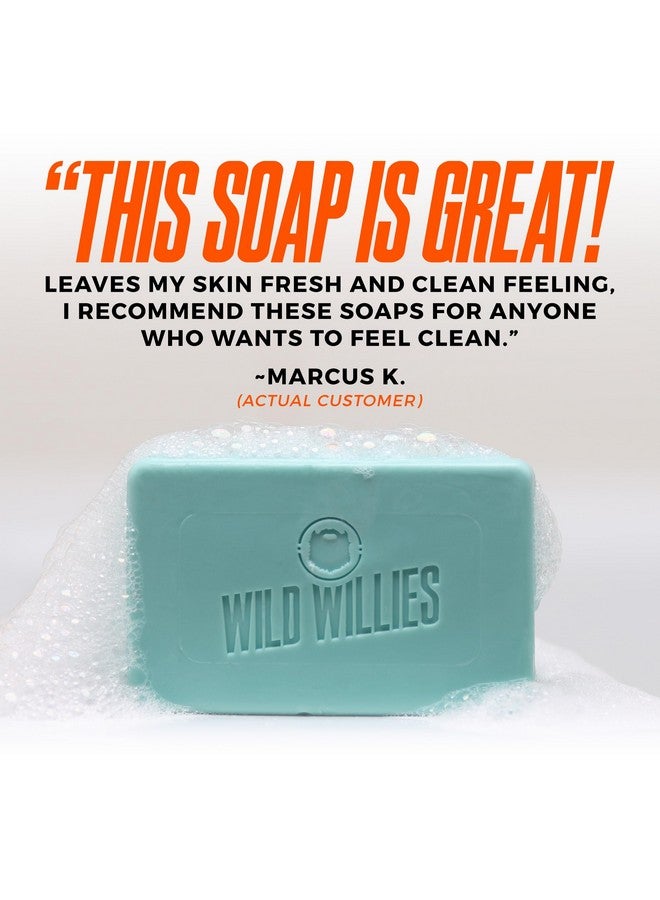 Wild Willies Moisturizing Mens Bar Soap - Bath Soaps with Shea Butter for Odor Protection - Natural Body Bar for Men - Variety Pack, 4 Pack - Image 4