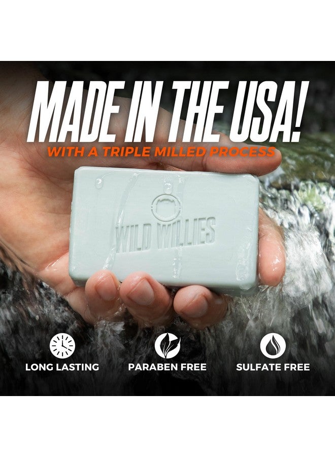 Wild Willies Moisturizing Mens Bar Soap - Bath Soaps with Shea Butter for Odor Protection - Natural Body Bar for Men - Variety Pack, 4 Pack - Image 5