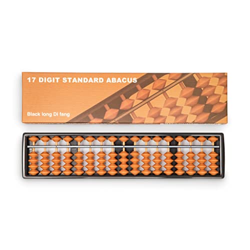 Black long Di fang Digital Standard Abacus-25.4 cm-Professional 17-Column Soroban Calculator (Functional and Educational Tool) - Image 2