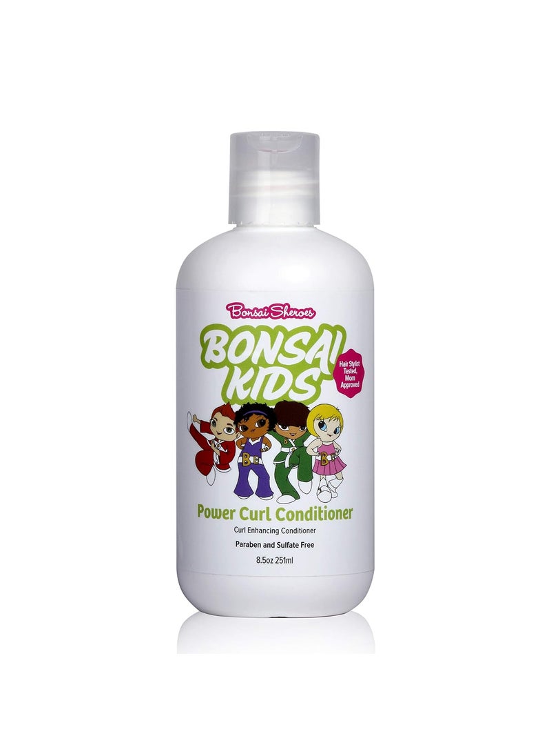Bonsai Kids Hair Care - Kids  Toddlers Curl Conditioner  85 fl oz  Daily Conditioner for Curly Biracial Hair  Restores Curls  Adds Shine  TearFree Formula - Image 1
