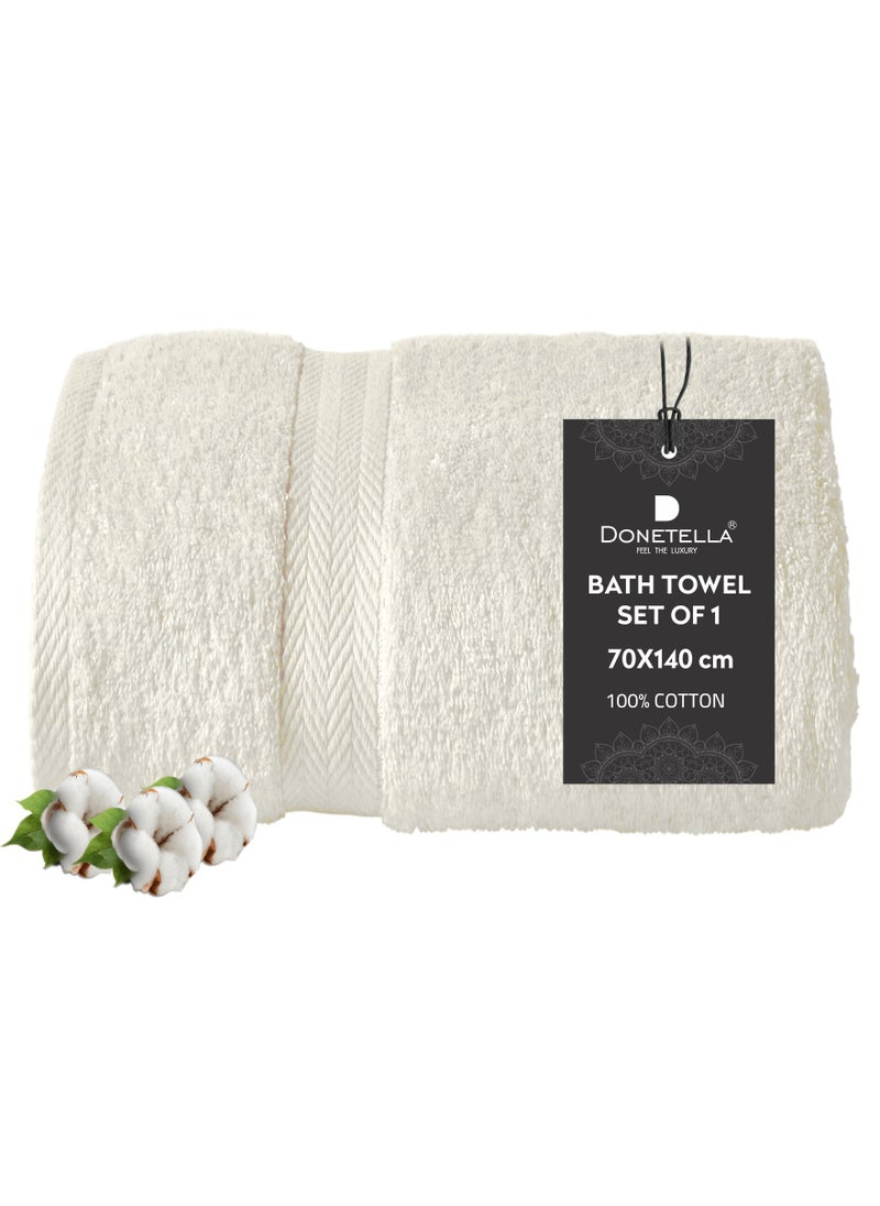 Premium 100 % Combed Cotton 1-Pcs Bath Towel(70 X 140 CM) 600 GSM Large Towel, Highly Absorbent, Quick Dry,Best Towel for Bathroom, Spa And Hotel,Cream - pzsku/ZFBB510AE53D059ABEB93Z/45/_/1737363800/10bdb110-898c-45f3-874d-ccbe714b5654