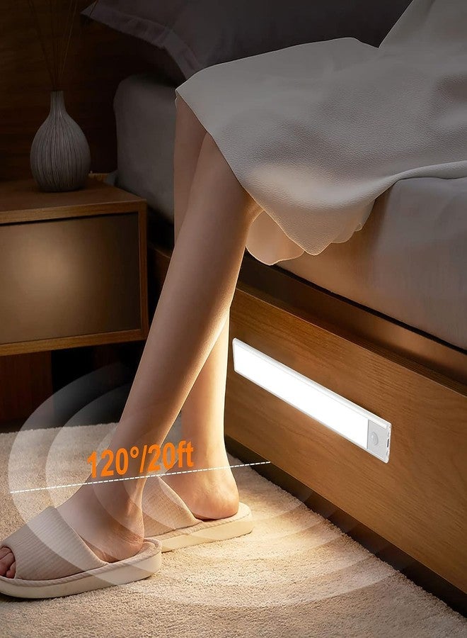 JUVIW Intelligent LED Induction Light, Motion Sensor LED Light, Closet Light Rechargeable，Motion Sensor Light for Bathroom Corridor Stairs (Warm Light) (40CM) - Image 5