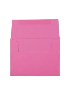 EnDoc A7 Pink Envelopes Can Be Used For 5X7 Cards Invitations Photos Graduation Baby Shower Weddings Business And Mailing 5 1/4" X 7 1/4" Bright Pink Envelopes 25 Pack  - Image 2