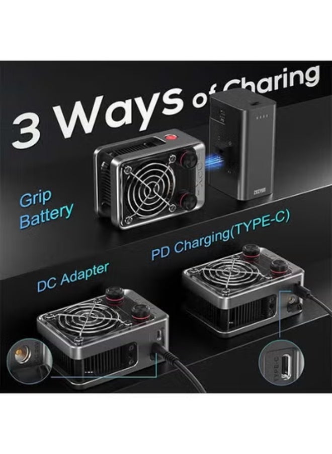 ZHIYUN Molus X60 [Official] 60W Bi-Color Video Light, Portable COB Camera Continuous Light, APP Control•CRI≥95•TLCI≥97•9 Scenes for Video Recording/Portrait/TVC（Standard） - Image 2