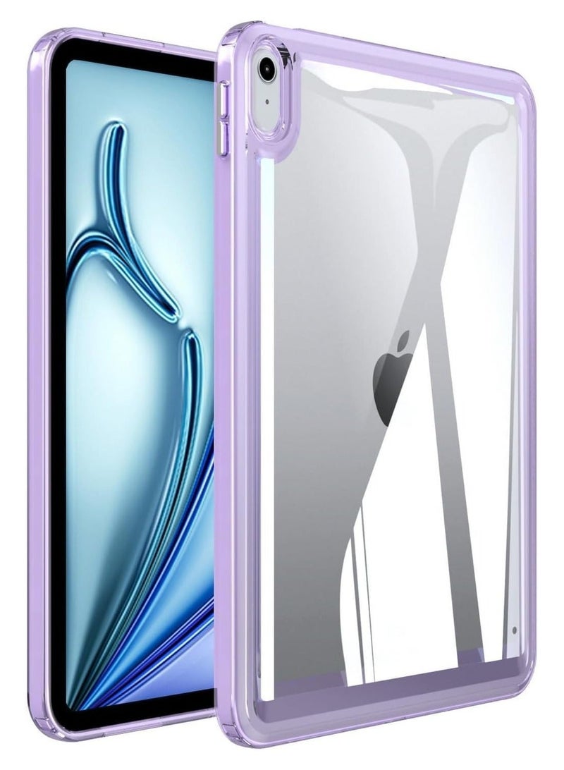 general iPad Air 11" M2 2024/iPad Air 5th/4th 10.9" Case TPU Flexible Frame Thin Light Anti-Scratch Shockproof Clear Hard Acrylic Back Cover for iPad Air 11 2024 - Image 1