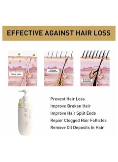 SAKURA 1Pc/650ml Sakura Japanese Shampoo – Hair Loss Treatment, Thick & Smooth Hair, Suitable for All Hair Types  - Image 3