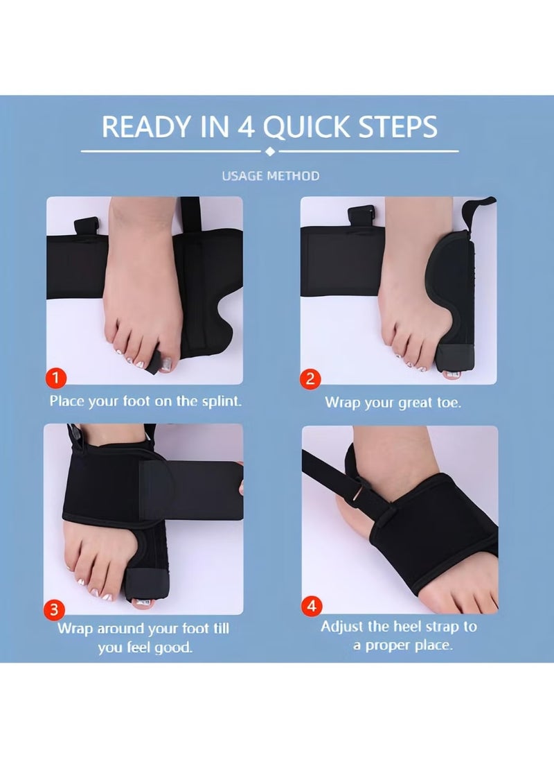 JUE-FISH Bunion Corrector Splint Orthopedic Big Toe Straightener Non-Surgical Hallux Valgus Correction Hammer Toe Straightener Corrector for Pain Relief Fits Men and Women - Image 5