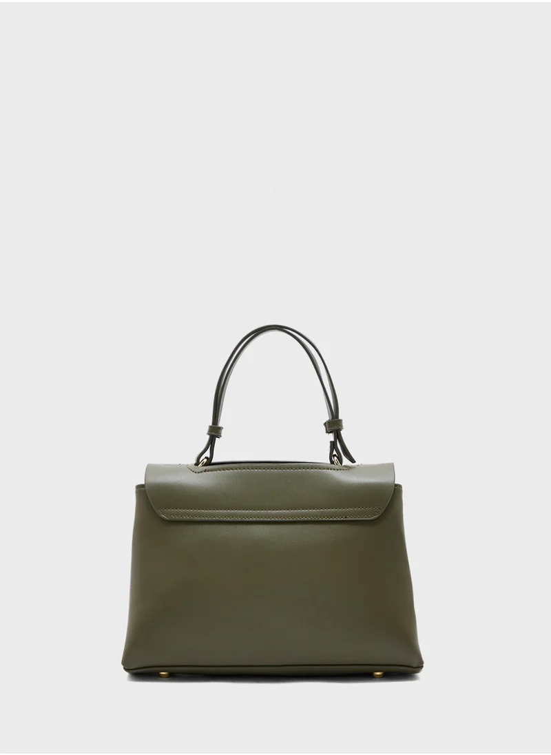 ELLA Metal Trim Detail Satchel Bag