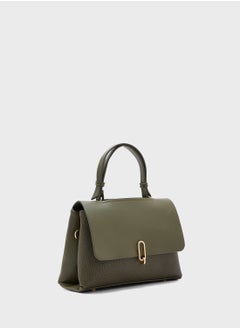 ELLA Metal Trim Detail Satchel Bag  - Image 3