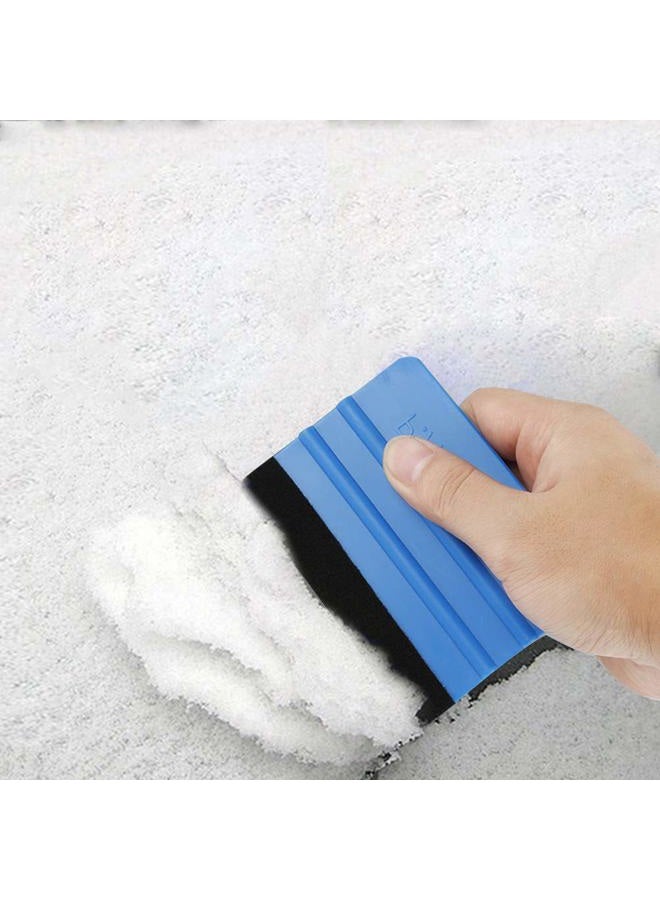 Vankcp 12 Pcs Car Felt Edge Squeegee Kits 4 Inch Squeegee Vinyl Scraper Tool Plastic Car Washing Windshield Squeegees for Window Tint,Car Vinyl Wrap,Decal Sticker Installation, Wallpaper Red Vankcp-10 - Image 3