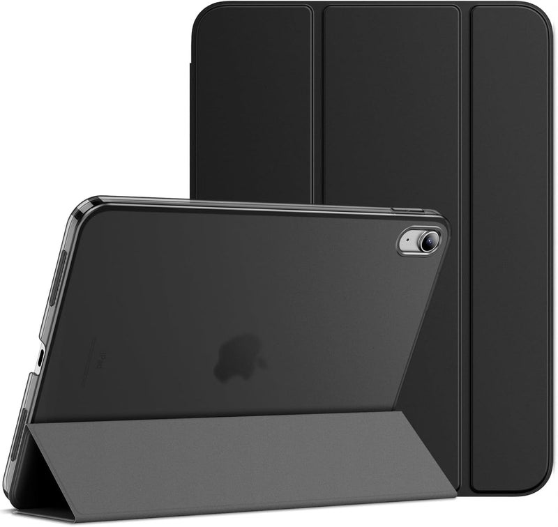 MOCA Case for iPad (A16) 11th Generation 11 Inch 2025 10th Generation 2022 iPad 10.9 Inch Slim Stand Hard Shell Back Protective Smart Cover for 10.9” iPad 10th 2022 Release A2696 A2757 A2777 (Black) - Image 1