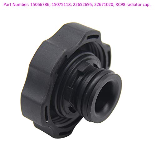 QDJUNE 15075118 RC98 Radiator Cap Radiator Surge Tank Cap 15 P.S.I. Replacement for Chevy GMC Duramax 1999-2006 Silverado Sierra, 1999-2012 Malibu, 2000-2006 Tahoe Yukon, 1999-2005 Grand Am - Image 2