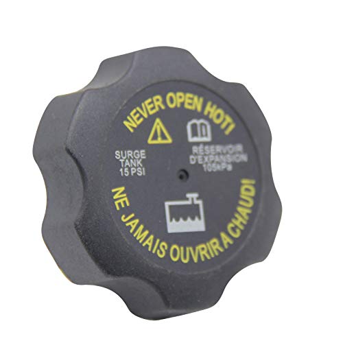 QDJUNE 15075118 RC98 Radiator Cap Radiator Surge Tank Cap 15 P.S.I. Replacement for Chevy GMC Duramax 1999-2006 Silverado Sierra, 1999-2012 Malibu, 2000-2006 Tahoe Yukon, 1999-2005 Grand Am - Image 1