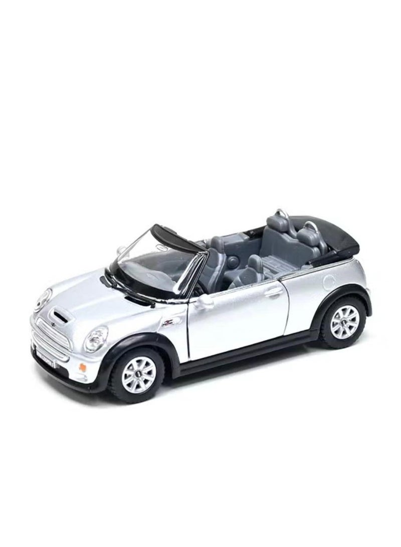كين سمارت سيارة ميني كوبر إس كابريوليه مصبوبة بمقياس 1:36 - آلية سحب للخلف مع أبواب قابلة للفتح - Image 1