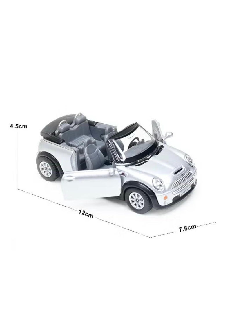 كين سمارت سيارة ميني كوبر إس كابريوليه مصبوبة بمقياس 1:36 - آلية سحب للخلف مع أبواب قابلة للفتح - Image 3
