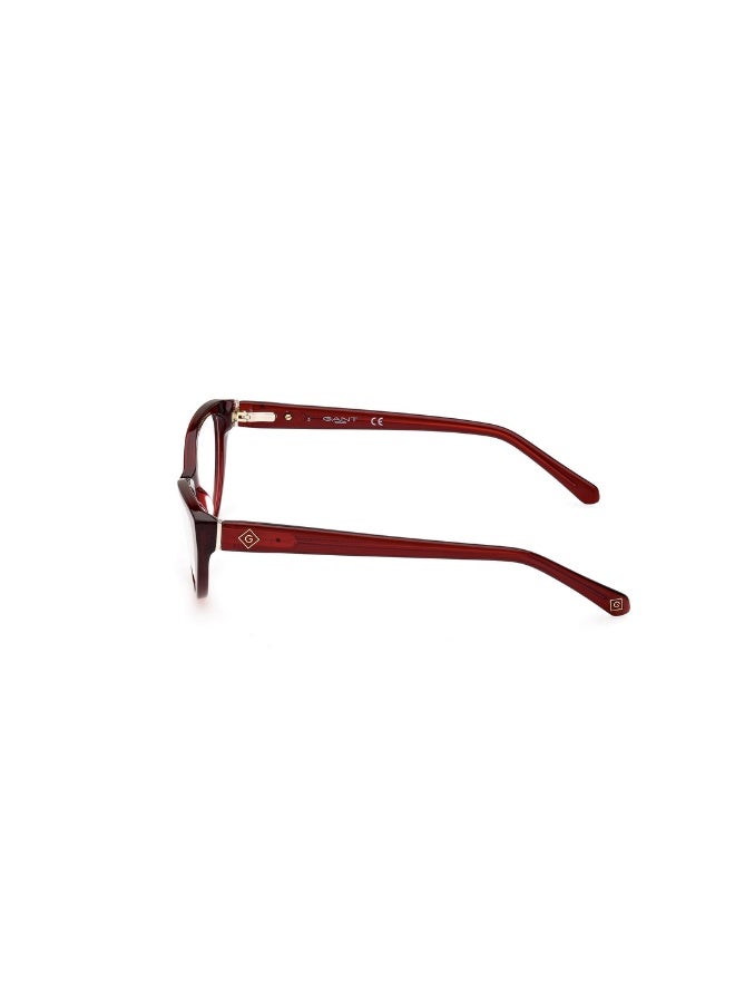 GANT Ga4142 Cat Acetate Frames For Women Size 54, Shiny Dark Red - Image 2