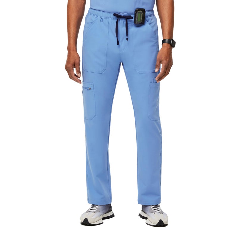 FIGS Cairo Cargo Scrub Pants for Men Ceil Blue 2XL