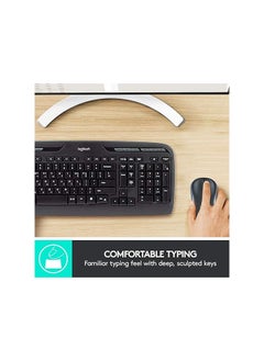 Logitech MK330 Wireless Keyboard and Mouse Combo for Windows, 2.4 GHz Wireless with Unifying USB-Receiver, Portable Mouse, Multimedia Keys, Long Battery Life, PC/Laptop English/Arabic Layout -Black - pzsku/ZFBB587E52E2363B4C6A7Z/45/_/1737961860/67da0c8c-bd09-4ad6-aebd-725c454d58d2