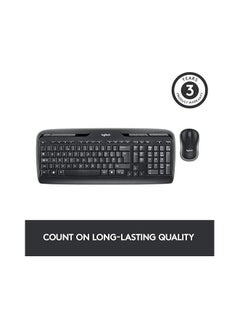 Logitech MK330 Wireless Keyboard and Mouse Combo for Windows, 2.4 GHz Wireless with Unifying USB-Receiver, Portable Mouse, Multimedia Keys, Long Battery Life, PC/Laptop English/Arabic Layout -Black - pzsku/ZFBB587E52E2363B4C6A7Z/45/_/1737961901/339ef957-0155-423a-b0bb-8e0029db6762