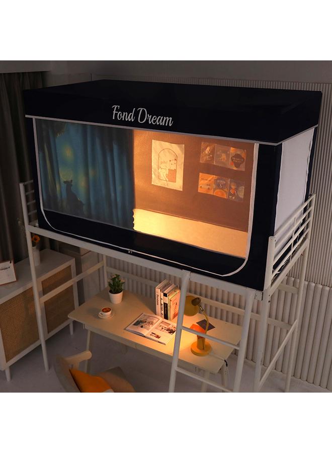 Bluejw Commercial Student Dormitory Mosquito Net 90x 200 Extended Telescopic Bed Curtain Curtain Integrated Shading Upper And Lower Bunk - Image 1