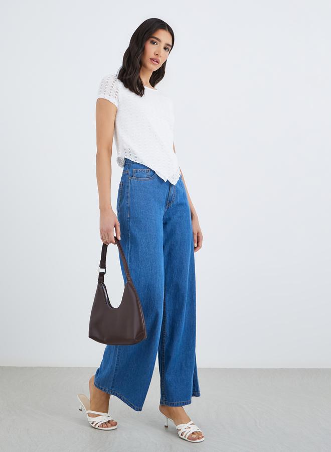 Take Two Asymmetric Hem Knit Top - Image 2