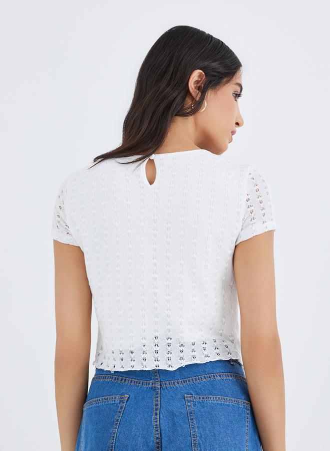 Take Two Asymmetric Hem Knit Top - Image 4