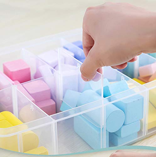 Sooyee 3-Layer Things & Crafts Storage Box with 30 Adjustable Compartments for Organizing Washi Tape, Embroidery Accessories, Threads Bobbins, Kids Toy, Nail Polish, Jewelry - Large - Image 4