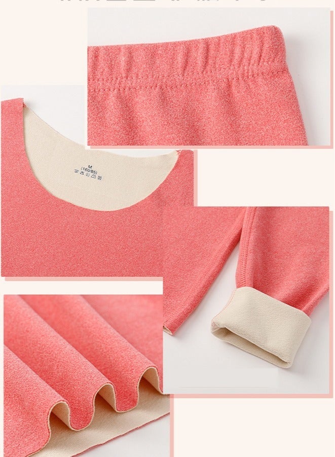 طقم بيجامات نسائي مكون من قطعتين بأكمام طويلة ورقبة دائرية وكنزة وبنطلون - Image 4