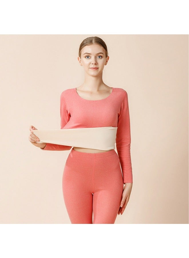 طقم بيجامات نسائي مكون من قطعتين بأكمام طويلة ورقبة دائرية وكنزة وبنطلون - Image 1