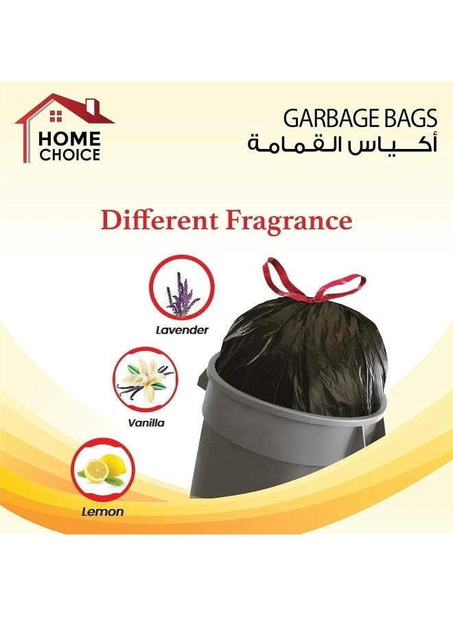 HOME CHOICE 30 جالون، عبوة من 60 قطعة، حجم 60*90 سم (20 كيس قمامة × 3 لفات)، أكياس قمامة قابلة للتحلل البيولوجي، بطانات سلة المهملات - Image 5