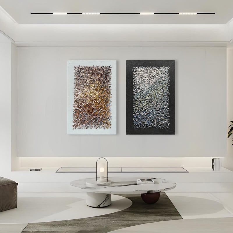 Limiyer Art Hand Painted Minimalist Art Oil Painting Modern Abstract Art Oil Painting Home Office Corridor Wall Decoration 45x30 inches - Image 4