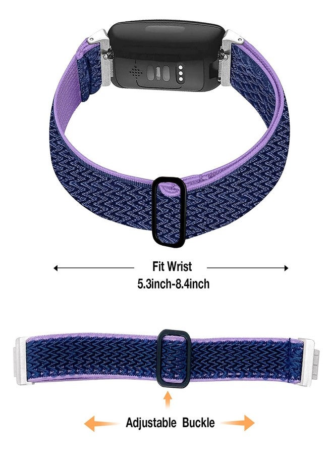 BNBIDEN Elastic Bands Compatible with Fitbit Inspire 2 / Inspire HR/Inspire, Soft Adjustable Stretchy Nylon Solo Loop Strap Wristbands Accessories Replacement Band for Fitbit Inspire Women Men - Image 2