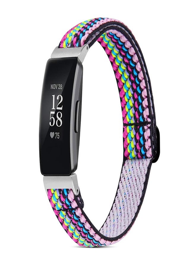 BNBIDEN Elastic Bands Compatible with Fitbit Inspire 2 / Inspire HR/Inspire, Soft Adjustable Stretchy Nylon Solo Loop Strap Wristbands Accessories Replacement Band for Fitbit Inspire Women Men - Image 1
