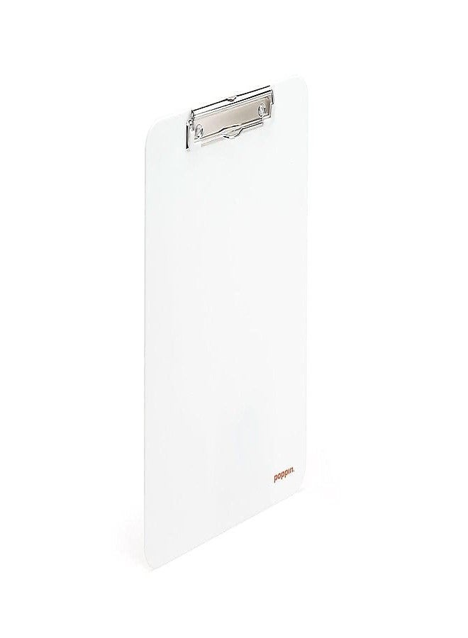 Poppin Clipboard - Letter Sized Clipboard with Strong Metal Clip (White, Letter) - Image 3